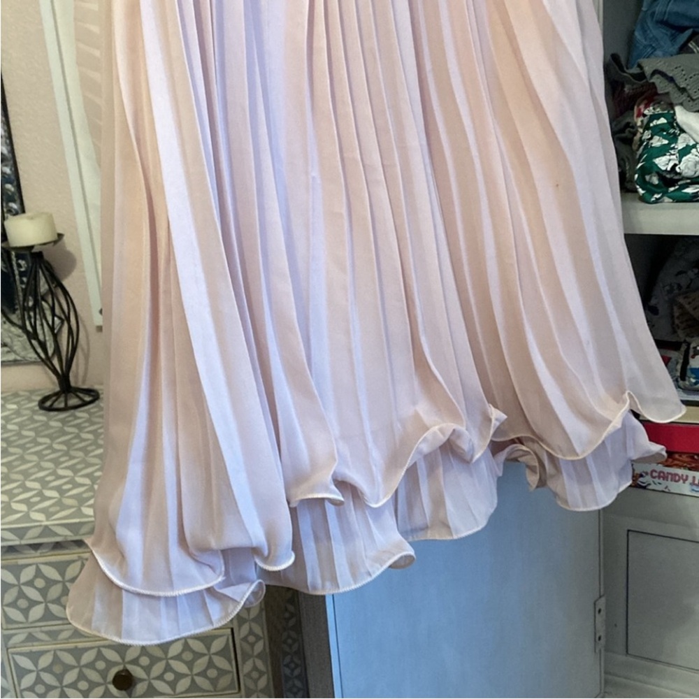 Elegant Beaded Sheer Dress - Picture 3 of 3
